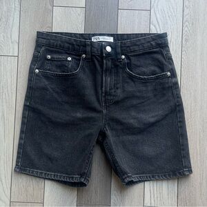 Zara Black Denim Men's Shorts
